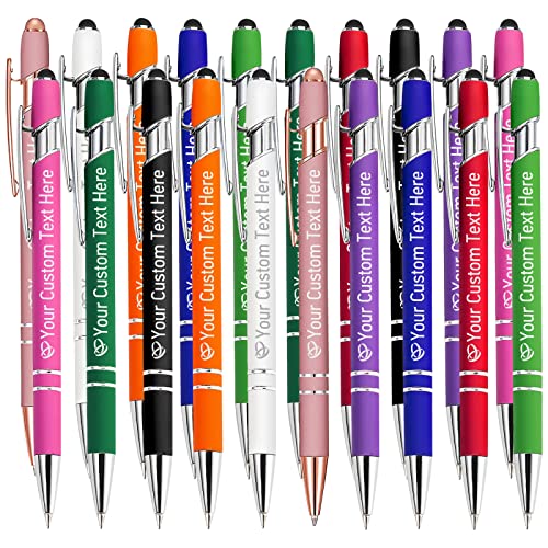 STREADVE Kugelschreiber mit Gravur Namen 20 Stück Kugelschreiber Personalisiert Stift Personalisierter Hochwertig Kugelschreiber Geschenk für Hochzeit Geburtstag Geschäftsförderung von STREADVE