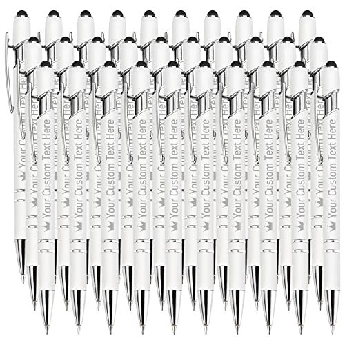 STREADVE Kugelschreiber mit Gravur Namen 30 Stück Kugelschreiber Personalisiert Stift Personalisierter Hochwertig Kugelschreiber Geschenk für Hochzeit Geburtstag Geschäftsförderung, Weiß STREADVE Kugelschreiber mit Gravur Namen 30 Stück Kugelschreiber Personalisiert Stift Personalisierter Hochwertig Kugelschreiber Geschenk für Hochzeit Geburtstag Geschäftsförderung, Weiß von STREADVE