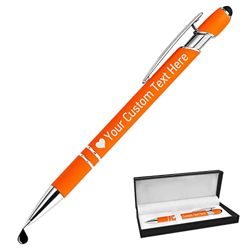 STREADVE Kugelschreiber mit Gravur Namen Kugelschreiber Personalisiert Stift Personalisierter Hochwertig Kugelschreiber Geschenk für Hochzeit Geburtstag Geschäftsförderung, Orange STREADVE Kugelschreiber mit Gravur Namen Kugelschreiber Personalisiert Stift Personalisierter Hochwertig Kugelschreiber Geschenk für Hochzeit Geburtstag Geschäftsförderung, Orange von STREADVE