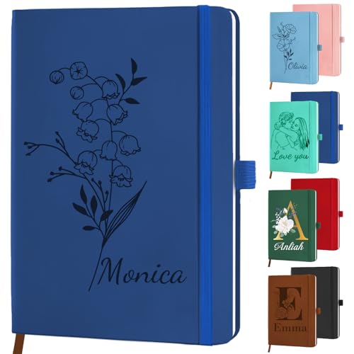 STREADVE Notizbuch Personalisiert mit Namen Gravur Leder Notizbuch A5 Liniert Personalisiertes Notebook Tagebuch Geschenk für Frauen Geburtstag Mädchen Teenager Lehrerin STREADVE Notizbuch Personalisiert mit Namen Gravur Leder Notizbuch A5 Liniert Personalisiertes Notebook Tagebuch Geschenk für Frauen Geburtstag Mädchen Teenager Lehrerin von STREADVE