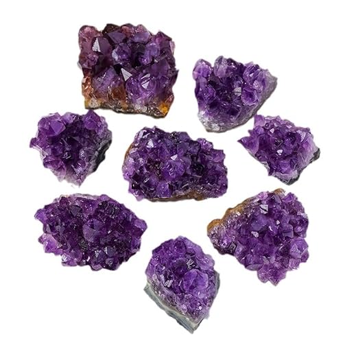 STREAMVOY Natürlicher Amethyst-Kristall, einzeln verpackt, 10–130 g, verschiedene Größen, ideal als Geschenk für Anlässe wie Geburtstage, Einweihungsfeiern, Abschlussfeiern, Partys (10–20 g) von STREAMVOY