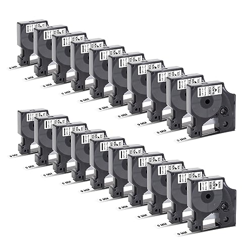 20x Kompatibel für Dymo D1 Etikettenband 9mm x 7m 40913 A40913 S0720680 Schwarz auf Weiß Schriftbänder für Dymo Gerät LabelManager 160 210D 360D 280 420P 500TS PnP Labelpoint 250 150 100 200 von STRONIX