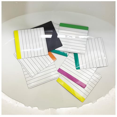 Langlebige linierte Haftnotizen, kleine Magnetblöcke, quadratisch, 10,2 x 10,2 cm, 12 Stück von STTMGN