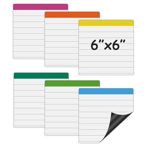 Trocken abwischbare weiße Magnetblätter mit liniertem, kleinem, flexiblem Magnet, quadratisch, 15,2 x 15,2 cm, Lehrer müssen Schülern helfen, eine gute Handschrift im Kindergarten und Klassenzimmer zu von STTMGN
