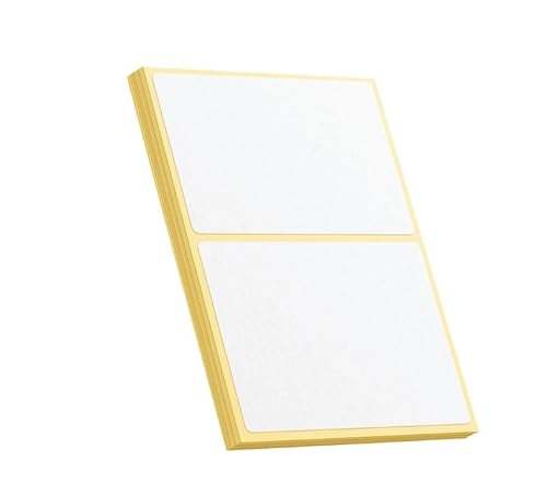 100 x große, einfarbige weiße Etiketten, selbstklebend, 100 x 75 mm, 100 Stück 100 x große, einfarbige weiße Etiketten, selbstklebend, 100 x 75 mm, 100 Stück von STUCK2U