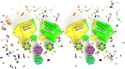 4x Konfettipistole mit 24 Schuss Konfettipistole Konfettikanone Konfetti Konfettibombe Feuerwerk STUWU 4x Konfettipistole mit 24 Schuss Konfettipistole Konfettikanone Konfetti Konfettibombe Feuerwerk STUWU von STUWU