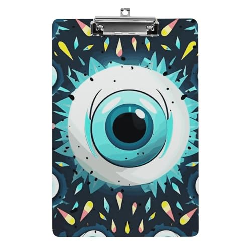 Acryl-Klemmbrett, A4-Größe, leicht und langlebig, mit Edelstahl-Aufhängeloch, Evil Eyes, tragbarer Dokumenten-Organizer, hält 80–100 Blatt für Büro, Zuhause, Gebrauch Acryl-Klemmbrett, A4-Größe, leicht und langlebig, mit Edelstahl-Aufhängeloch, Evil Eyes, tragbarer Dokumenten-Organizer, hält 80–100 Blatt für Büro, Zuhause, Gebrauch von STVNKML