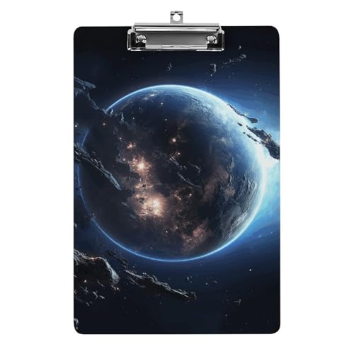 Acryl-Klemmbrett, A4-Größe, leicht und langlebig, mit Loch zum Aufhängen, Erde und Mond, tragbarer Dokumenten-Organizer, hält 80–100 Blatt für Büro, Zuhause, Gebrauch Acryl-Klemmbrett, A4-Größe, leicht und langlebig, mit Loch zum Aufhängen, Erde und Mond, tragbarer Dokumenten-Organizer, hält 80–100 Blatt für Büro, Zuhause, Gebrauch von STVNKML