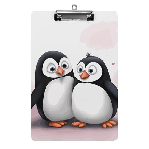 Acryl-Klemmbrett, A4-Größe, leicht und langlebig, mit Loch zum Aufhängen, "I Love Penguins", tragbar, für 80–100 Blatt, für Büro, Zuhause, Gebrauch Acryl-Klemmbrett, A4-Größe, leicht und langlebig, mit Loch zum Aufhängen, "I Love Penguins", tragbar, für 80–100 Blatt, für Büro, Zuhause, Gebrauch von STVNKML