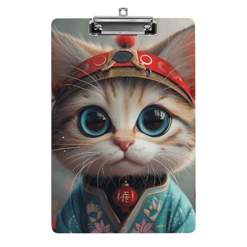 Acryl-Klemmbrett, A4-Größe, leicht und langlebig, mit Loch zum Aufhängen, Katze mit großen Augen, tragbarer Dokumenten-Organizer, hält 80–100 Blatt für Büro, Zuhause, Gebrauch Acryl-Klemmbrett, A4-Größe, leicht und langlebig, mit Loch zum Aufhängen, Katze mit großen Augen, tragbarer Dokumenten-Organizer, hält 80–100 Blatt für Büro, Zuhause, Gebrauch von STVNKML