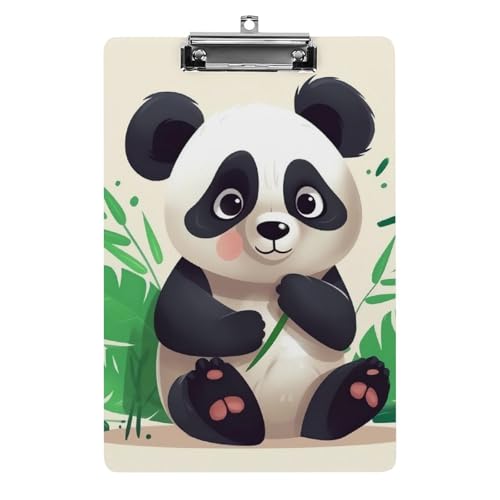 Acryl-Klemmbrett, A4-Größe, leicht und langlebig, mit Loch zum Aufhängen, Panda-Stern, tragbarer Dokumenten-Organizer, hält 80–100 Blatt, für Büro, Zuhause, Gebrauch Acryl-Klemmbrett, A4-Größe, leicht und langlebig, mit Loch zum Aufhängen, Panda-Stern, tragbarer Dokumenten-Organizer, hält 80–100 Blatt, für Büro, Zuhause, Gebrauch von STVNKML