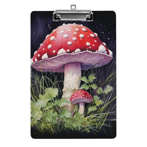 Acryl-Klemmbrett, A4-Größe, leicht und langlebig, mit Loch zum Aufhängen, Pilze im Gras, tragbarer Dokumenten-Organizer, hält 80–100 Blatt für Büro, Zuhause, Gebrauch Acryl-Klemmbrett, A4-Größe, leicht und langlebig, mit Loch zum Aufhängen, Pilze im Gras, tragbarer Dokumenten-Organizer, hält 80–100 Blatt für Büro, Zuhause, Gebrauch von STVNKML