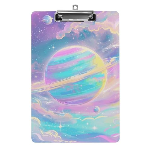 Acryl-Klemmbrett, A4-Größe, leicht und langlebig, mit Loch zum Aufhängen, Regenbogenfarben, Galaxie, tragbarer Dokumenten-Organizer, hält 80–100 Blatt, für Büro, Zuhause, Gebrauch Acryl-Klemmbrett, A4-Größe, leicht und langlebig, mit Loch zum Aufhängen, Regenbogenfarben, Galaxie, tragbarer Dokumenten-Organizer, hält 80–100 Blatt, für Büro, Zuhause, Gebrauch von STVNKML