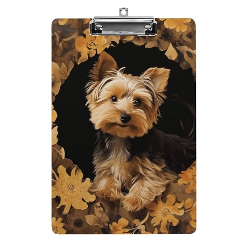Acryl-Klemmbrett, A4-Größe, leicht und langlebig, mit Loch zum Aufhängen, Yorkshire Terrier in der Höhle, tragbarer Dokumenten-Organizer, hält 80–100 Blatt für Büro, Zuhause, Gebrauch Acryl-Klemmbrett, A4-Größe, leicht und langlebig, mit Loch zum Aufhängen, Yorkshire Terrier in der Höhle, tragbarer Dokumenten-Organizer, hält 80–100 Blatt für Büro, Zuhause, Gebrauch von STVNKML