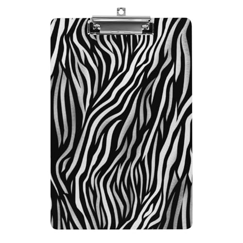 Acryl-Klemmbrett, A4-Größe, leicht und langlebig, mit Loch zum Aufhängen, Zebra-Druck, tragbarer Dokumenten-Organizer, hält 80–100 Blatt, für Büro, Zuhause, Gebrauch Acryl-Klemmbrett, A4-Größe, leicht und langlebig, mit Loch zum Aufhängen, Zebra-Druck, tragbarer Dokumenten-Organizer, hält 80–100 Blatt, für Büro, Zuhause, Gebrauch von STVNKML