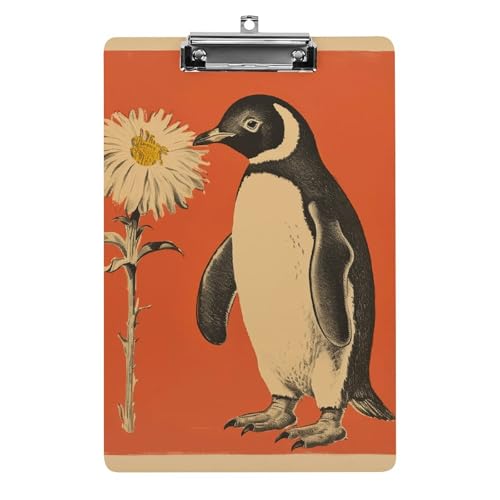 Acryl-Klemmbrett, A4-Größe, leicht und langlebig, mit Loch zum Aufhängen, ein Blumen- und Pinguin-Dokumenten-Organizer, hält 80–100 Blatt für Büro, Zuhause, Gebrauch Acryl-Klemmbrett, A4-Größe, leicht und langlebig, mit Loch zum Aufhängen, ein Blumen- und Pinguin-Dokumenten-Organizer, hält 80–100 Blatt für Büro, Zuhause, Gebrauch von STVNKML