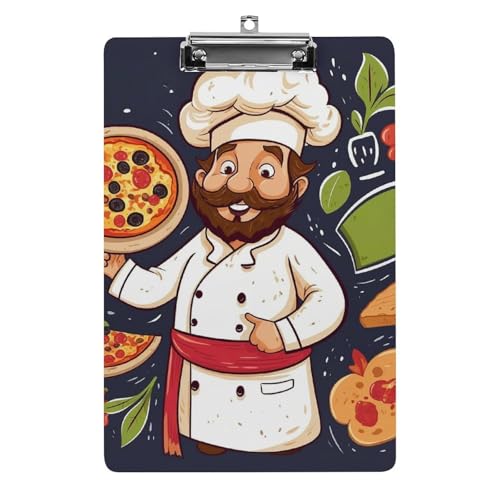 Acryl-Klemmbrett, A4-Größe, leicht und langlebig, mit Loch zum Aufhängen, für Chef, Pizza, tragbar, hält 80–100 Blatt, für Büro, Zuhause, Gebrauch Acryl-Klemmbrett, A4-Größe, leicht und langlebig, mit Loch zum Aufhängen, für Chef, Pizza, tragbar, hält 80–100 Blatt, für Büro, Zuhause, Gebrauch von STVNKML