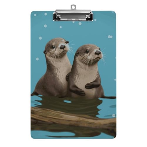 Acryl-Klemmbrett, A4-Größe, leicht und langlebig, mit Loch zum Aufhängen, niedlicher Otter, tragbarer Dokumenten-Organizer, hält 80–100 Blatt für Büro, Zuhause, Gebrauch Acryl-Klemmbrett, A4-Größe, leicht und langlebig, mit Loch zum Aufhängen, niedlicher Otter, tragbarer Dokumenten-Organizer, hält 80–100 Blatt für Büro, Zuhause, Gebrauch von STVNKML