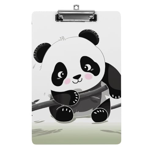 Acryl-Klemmbrett, A4-Größe, leicht und langlebig, mit Loch zum Aufhängen, niedlicher Pandas, tragbarer Dokumenten-Organizer, hält 80–100 Blatt für Büro, Zuhause, Gebrauch Acryl-Klemmbrett, A4-Größe, leicht und langlebig, mit Loch zum Aufhängen, niedlicher Pandas, tragbarer Dokumenten-Organizer, hält 80–100 Blatt für Büro, Zuhause, Gebrauch von STVNKML