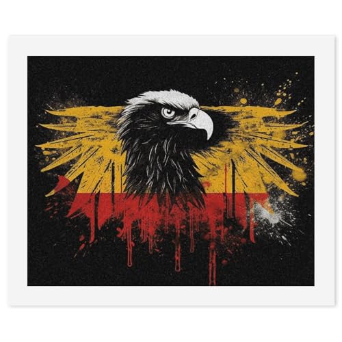 STVNKML Malen nach Zahlen-Set für Erwachsene und Anfänger, DIY Erwachsene Malen nach Zahlen Kits auf Leinwand, Deutschland-Flagge, Adler, digitale Ölzahlen, Malerei-Kits für Heimdekoration, Geschenk STVNKML Malen nach Zahlen-Set für Erwachsene und Anfänger, DIY Erwachsene Malen nach Zahlen Kits auf Leinwand, Deutschland-Flagge, Adler, digitale Ölzahlen, Malerei-Kits für Heimdekoration, Geschenk von STVNKML