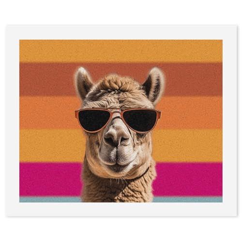 STVNKML Malen nach Zahlen-Set für Erwachsene und Anfänger, DIY Malen-nach-Zahlen-Set für Erwachsene, Kamel mit Sonnenbrille, digitale Ölnummern, Malset für Heimdekoration, Geschenk, 40 x 50 cm STVNKML Malen nach Zahlen-Set für Erwachsene und Anfänger, DIY Malen-nach-Zahlen-Set für Erwachsene, Kamel mit Sonnenbrille, digitale Ölnummern, Malset für Heimdekoration, Geschenk, 40 x 50 cm von STVNKML