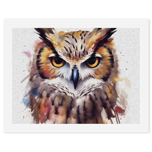 STVNKML Malen-nach-Zahlen-Set für Erwachsene und Anfänger, Malen nach Zahlen-Sets für Erwachsene, Aquarell, cooler Eulenkopf, digitale Ölnummern-Malerei-Kits für Heimdekoration, Geschenk, 30 x 40 cm STVNKML Malen-nach-Zahlen-Set für Erwachsene und Anfänger, Malen nach Zahlen-Sets für Erwachsene, Aquarell, cooler Eulenkopf, digitale Ölnummern-Malerei-Kits für Heimdekoration, Geschenk, 30 x 40 cm von STVNKML