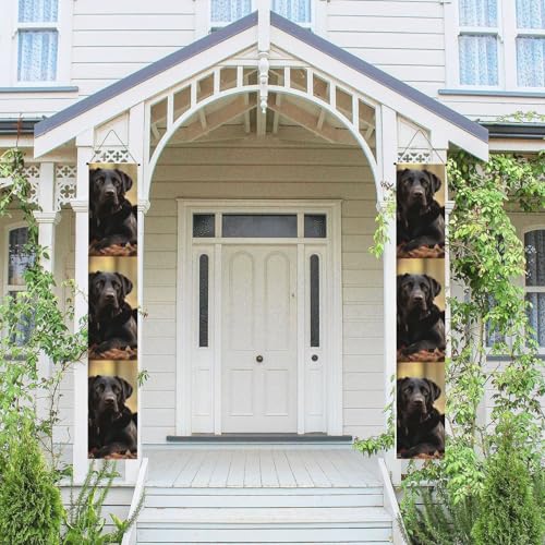 Vertikales Veranda-Banner zum Aufhängen, niedlicher Labrador-Hund, Haustür, Veranda, Schild, hängende Flagge, Party-Banner, Outdoor, saisonaler Urlaub, Hochzeit, Hof, Dekoration, Bauernhaus Vertikales Veranda-Banner zum Aufhängen, niedlicher Labrador-Hund, Haustür, Veranda, Schild, hängende Flagge, Party-Banner, Outdoor, saisonaler Urlaub, Hochzeit, Hof, Dekoration, Bauernhaus von STVYUKL