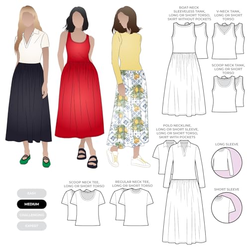 Style Arc Schnittmuster – Carter-Kleid (Größen 18–30) von STYLEARC