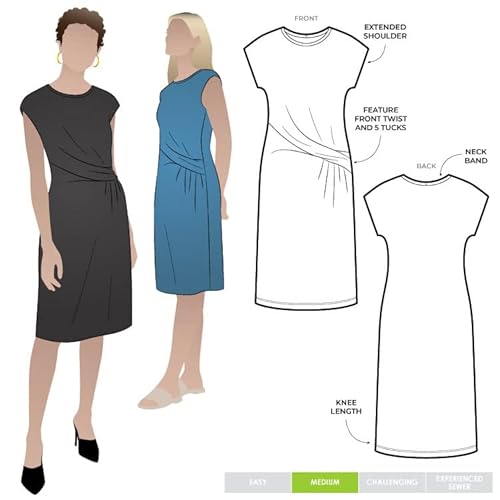 Style Arc Schnittmuster Corina Strickkleid (Größe 18-30) von STYLEARC