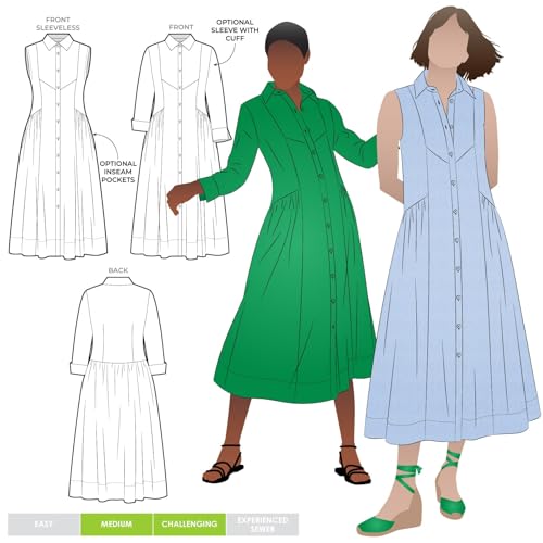 Style Arc Schnittmuster – Hampton gewebtes Kleid (Größen 04–16) von STYLEARC