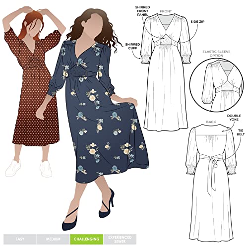 Style Arc Schnittmuster – Philomena gewebtes Kleid (Größen 18-30) von STYLEARC