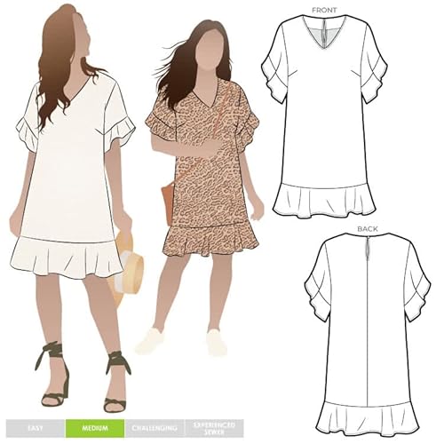 Style Arc Schnittmuster – Pixie gewebtes Kleid (Größen 38-50) von STYLEARC