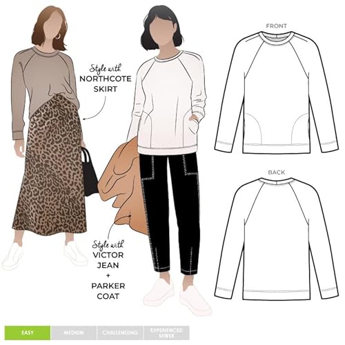 Style Arc Schnittmuster Preston Strickpullover, Größen 04 - 16 von STYLEARC