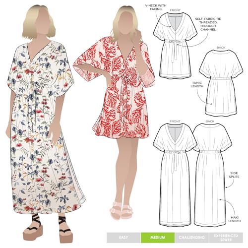 Style Arc Schnittmuster – Sommer-Coverup-Kleid (Größen 04–16) von STYLEARC