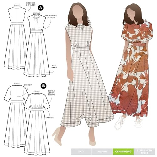 Style Arc Schnittmuster – Trinnie gewebtes Kleid (Größen 18–30) von STYLEARC