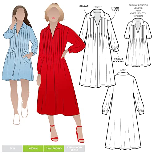 Style Arc Schnittmuster – Xanthe gewebtes Kleid (Größen 04-16) von STYLEARC