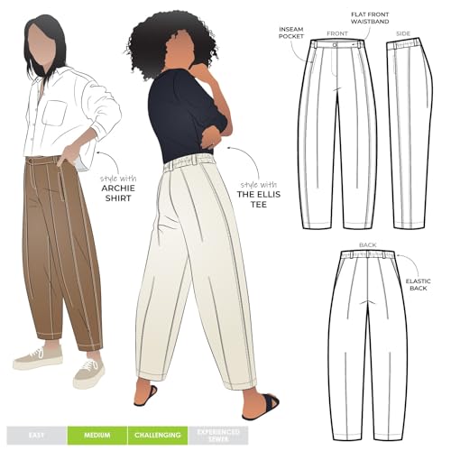 Style Arc Schnittmuster – Zweig-gewebte Hose (Größen 18–30) von STYLEARC
