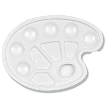 STYLEX Mischpalette Kunststoff - weiß von STYLEX