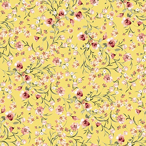 STYLISH FABRIC 147,3 cm breiter bedruckter Hi-Multi-Chiffon-gewaschener Stoff, weiches Material, Bekleidung, Vorhänge, Stirnband, Accessoires, Heimdekoration, Schule und DIY-Projekt, Butterblume STYLISH FABRIC 147,3 cm breiter bedruckter Hi-Multi-Chiffon-gewaschener Stoff, weiches Material, Bekleidung, Vorhänge, Stirnband, Accessoires, Heimdekoration, Schule und DIY-Projekt, Butterblume von STYLISH FABRIC