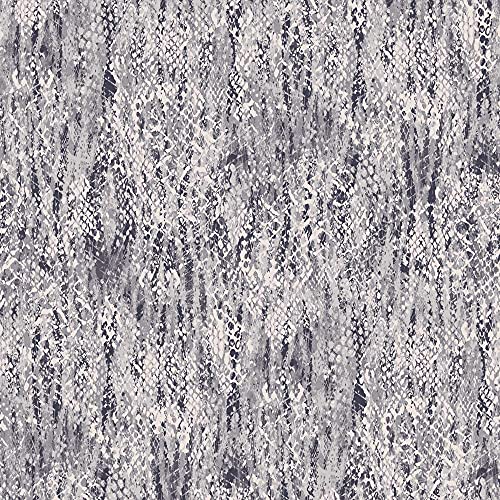 STYLISH FABRIC The Yard-Chiffon-Stoff, 147,3 cm breit, bedruckt, aus weichem Material, Bekleidung, Vorhänge, Stirnband, Accessoires, Heimdekoration, Schule und DIY-Projekt, Ecru Grau, 9,1 m von STYLISH FABRIC