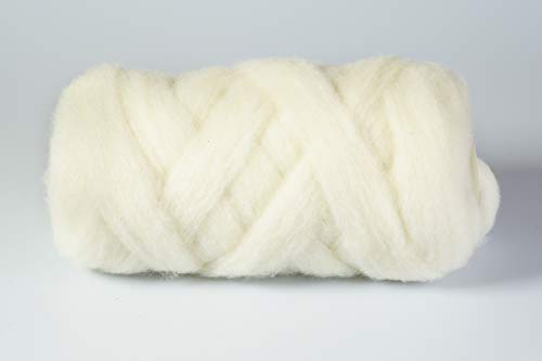 Chunky Wolle XXL weiß / XL Strickschlauch in 12 Farben / 100% Natur / 390 g, 3-4 cm dick / Super-Soft zum XXL Arm-Stricken für Decke, Schal, Kissen, Plaid / Lehner STYLIT Chunky Wolle XXL weiß / XL Strickschlauch in 12 Farben / 100% Natur / 390 g, 3-4 cm dick / Super-Soft zum XXL Arm-Stricken für Decke, Schal, Kissen, Plaid / Lehner STYLIT von STYLIT