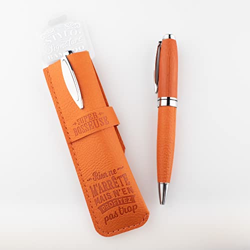 STYLOS BAMBOU Bambus-Kugelschreiber mit personalisierbarer Hülle, Super Beulen von STYLOS BAMBOU