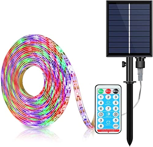 10M 240LED Streifen Solarleuchten,SUAVER Wasserdicht Flexible LED Strip 8 Modi Lichtschläuche Solar Band Lichterketten mit Fernbedienung Dekoration Außen Innen Weihnachten Hochzeit Party (Mehrfarbig) 10M 240LED Streifen Solarleuchten,SUAVER Wasserdicht Flexible LED Strip 8 Modi Lichtschläuche Solar Band Lichterketten mit Fernbedienung Dekoration Außen Innen Weihnachten Hochzeit Party (Mehrfarbig) von SUAVER