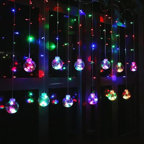 SUAVER Solar-Gartenleuchten für den Außenbereich, dekorative Wunschkugel-Vorhang-Lichterkette, wasserdicht, 8 Modi, Weihnachtsbaum-Lichter für Hochzeit, Party, Halloween, Weihnachtsdekoration SUAVER Solar-Gartenleuchten für den Außenbereich, dekorative Wunschkugel-Vorhang-Lichterkette, wasserdicht, 8 Modi, Weihnachtsbaum-Lichter für Hochzeit, Party, Halloween, Weihnachtsdekoration von SUAVER
