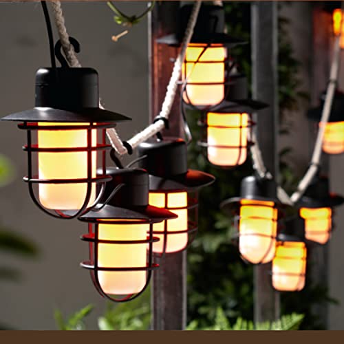 Solar Lichterkette Aussen,SUAVER Vintage 10LED Solar Laternen mit LED FLAMMEN-EFFEKTBELEUCHTUNG Wasserdicht Solarlampen mit Lampenschirmen,Fairy Lights Deko Hochzeit Outdoor für Garten,Party Solar Lichterkette Aussen,SUAVER Vintage 10LED Solar Laternen mit LED FLAMMEN-EFFEKTBELEUCHTUNG Wasserdicht Solarlampen mit Lampenschirmen,Fairy Lights Deko Hochzeit Outdoor für Garten,Party von SUAVER