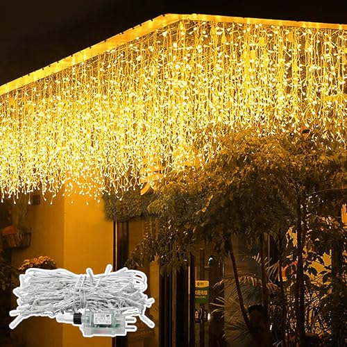 SUBTLETY 10m Lichterkette Außen 400 LEDs Weihnachtsbeleuchtung mit 8 Leuchtmodi Wasserdichte IP44 Lichtstränge für Garten & Balkon Lichterketten für Weihnachten Ostern Halloween Hochzeit (Eiszapfen) SUBTLETY 10m Lichterkette Außen 400 LEDs Weihnachtsbeleuchtung mit 8 Leuchtmodi Wasserdichte IP44 Lichtstränge für Garten & Balkon Lichterketten für Weihnachten Ostern Halloween Hochzeit (Eiszapfen) von SUBTLETY