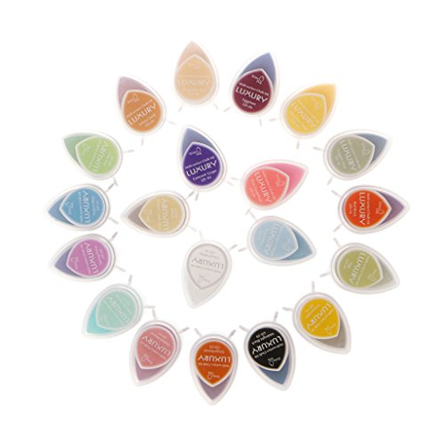 SUCHUANGUANG Dew Drop Stempelkissen Pigmentölbasierte Mehrfarben-DIY-Stempel Papierhandwerksstoff Neues Stempelkissen SUCHUANGUANG Dew Drop Stempelkissen Pigmentölbasierte Mehrfarben-DIY-Stempel Papierhandwerksstoff Neues Stempelkissen von SUCHUANGUANG