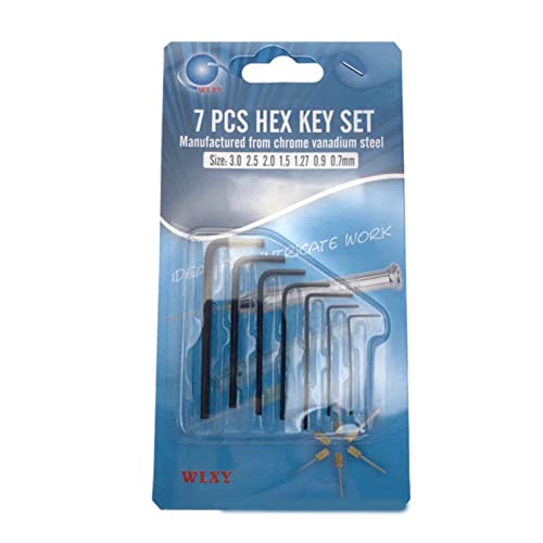 SUCHUANGUANG Neue 7-TLG. 0,7 mm-m Sechskant-Inbusschlüssel-Set, Schraubendreher-Werkzeug-Kit von SUCHUANGUANG
