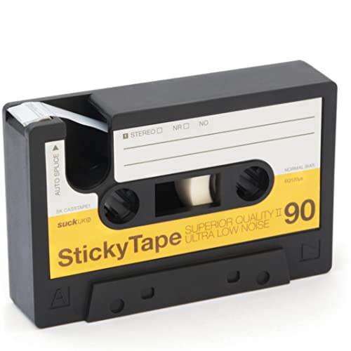 Suck UK | Retro Kassettenabroller | Anpassbare Büro-Schreibtisch-Accessoires | Spender für doppelseitiges Klebeband | Neuheit Bürozubehör | Klebebandhalter | Suck UK | Retro Kassettenabroller | Anpassbare Büro-Schreibtisch-Accessoires | Spender für doppelseitiges Klebeband | Neuheit Bürozubehör | Klebebandhalter | von SUCK UK
