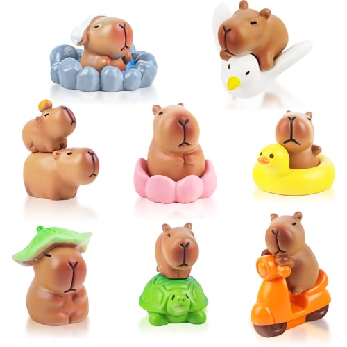 13 Stück Mini Capybara aus Kunstharz, Mini Wasserschwein Figuren, Capybara Figuren Tortendekoration, Niedliche Wasserschwein Deko für Torte, Bonsai, Miniaturlandschaft, Schreibtisch & Puppenhäuser 13 Stück Mini Capybara aus Kunstharz, Mini Wasserschwein Figuren, Capybara Figuren Tortendekoration, Niedliche Wasserschwein Deko für Torte, Bonsai, Miniaturlandschaft, Schreibtisch & Puppenhäuser von SUEHBEXF